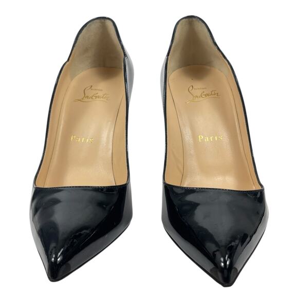 Christian Louboutin Hot Chick 100 Patent Leather Pump Black Size 38.5 - Picture 6 of 13